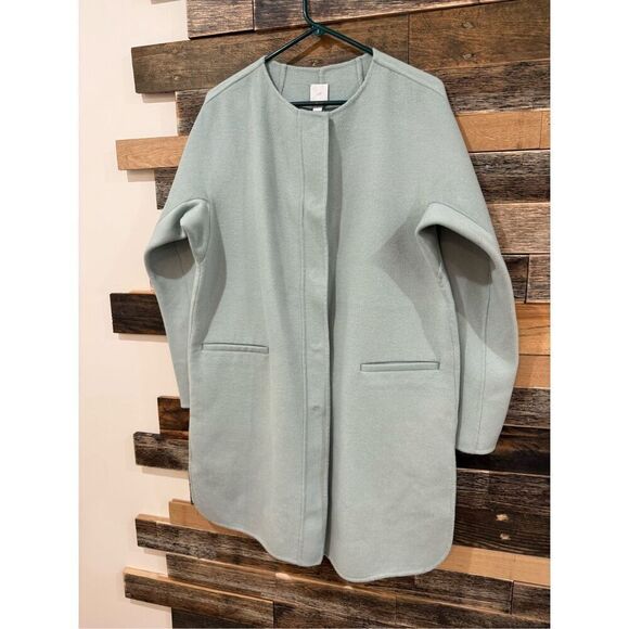 J Jill NWT wool blend coat snap closure sz M - Picture 2 of 9